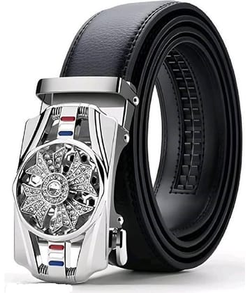 Classic World - Black PU Men's Casual Belt ( Pack of 1 )