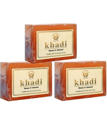 Khadi Honey & Almond Handmade Soap 125 gm Pack of 3