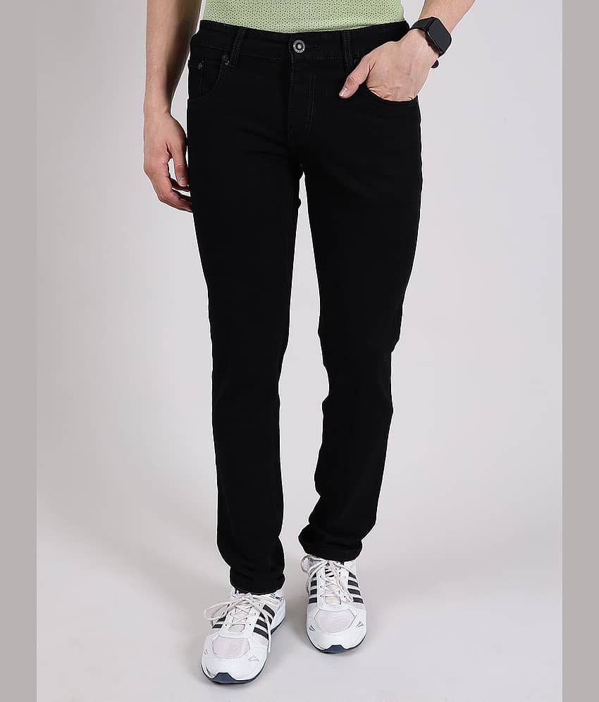 Hoffmen Regular Fit Faded Men's Jeans - Navy Blue ( Pack of 1 )