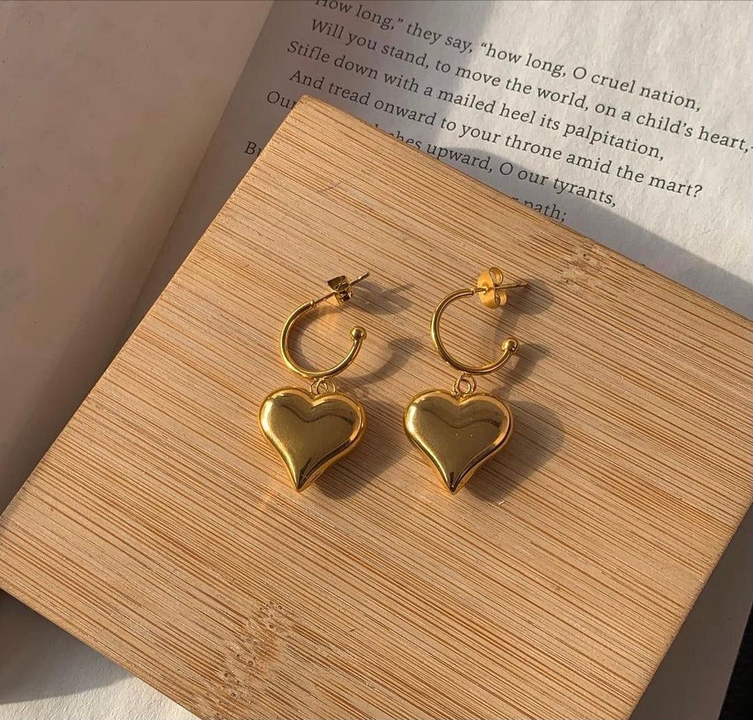 Minimal Earring | Stainless Steel Minimal Earring | Golden Earring (1pc)-3
