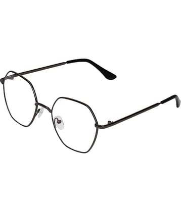 Creature Black Geometric Eyeglass Frame ( Pack of 1 )