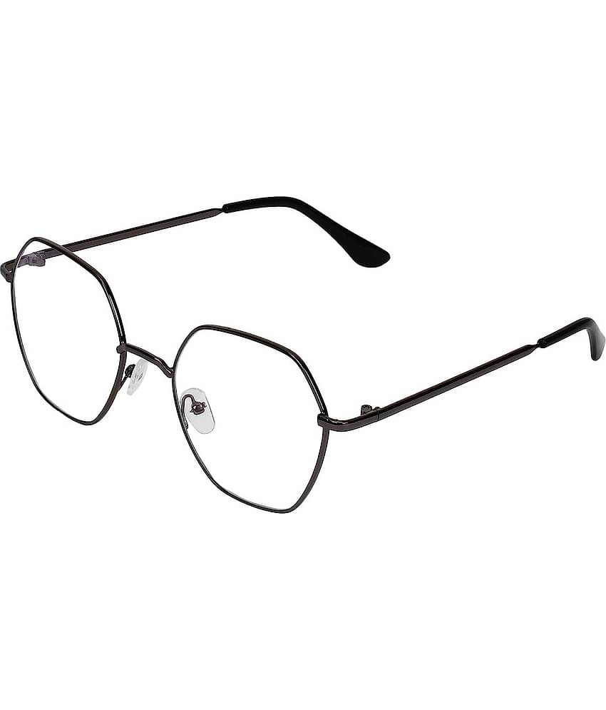 Creature Black Geometric Eyeglass Frame ( Pack of 1 )