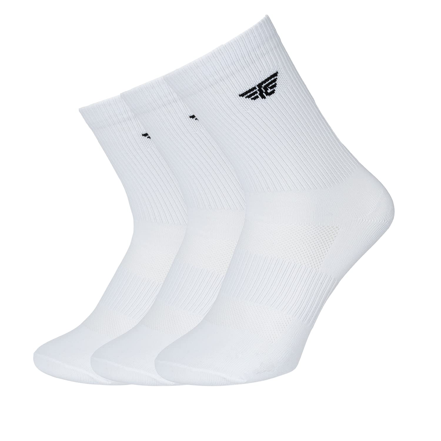 Red Tape Men's Full-Length Socks Pack of 3 | Soft Cotton Solid Socks for Daily Wear, Sports & Office | Breathable & Comfortable Fit