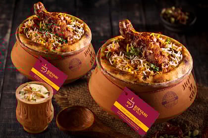 2x Chicken Hyderabadi Dum Biryani [1/2 Kg] +1x Phirni [100gm]