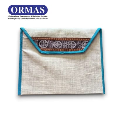 Maroon Sambalpuri Jute File Folder