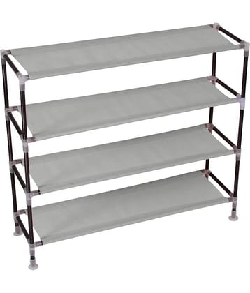 PrettyKrafts Metal 4 Tier Shoe Rack Assorted