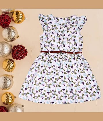 Arshia Fashions Cotton Blend Frock For Girls ( Pack of 1 , Multi )