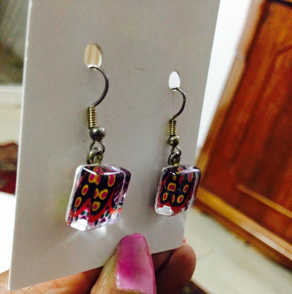 The Bubbles Glass Earrings