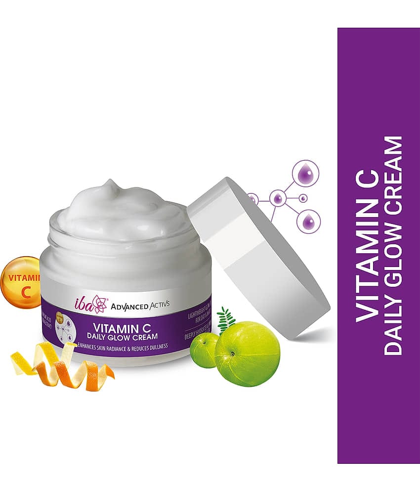 Iba Advanced Activs Vitamin C Daily Glow Cream, 50g For Enhances Skin Radiance and Reduces Dullness, (Pack of 1)
