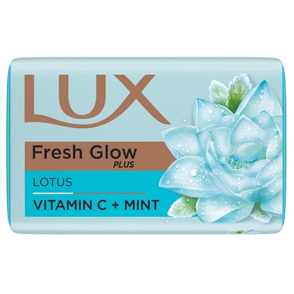 Lux Fresh Glow Soap Bar - For Smooth Skin, Refreshing Fragrance, 100 g (Pack of 4)