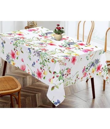 Oasis Hometex Printed Cotton 4 Seater Rectangle Table Cover ( 152 x 138 ) cm Pack of 1 Multi