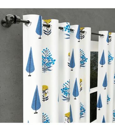 Plush Heritage Cotton Curtains Hand Block Printed Floral Design ( 9 feet ) Plush Heritage Cotton Curtains Hand Block Printed Floral Design ( 9 feet )