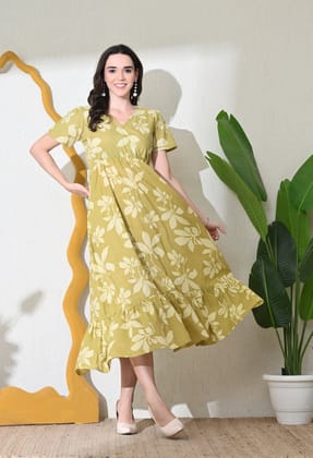 Suhana Sage Dress-S