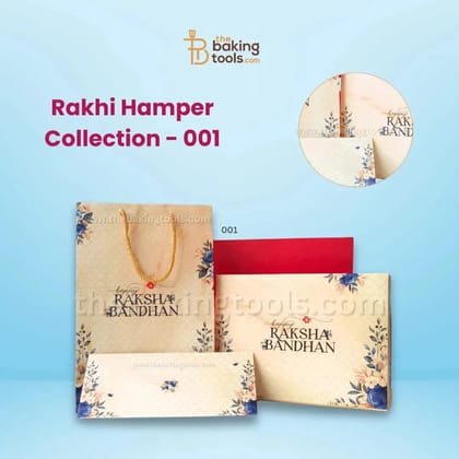 Rakhi Hamper Collection 01 | Chocolate Box, Gift Bag, Envelope & DIY Card