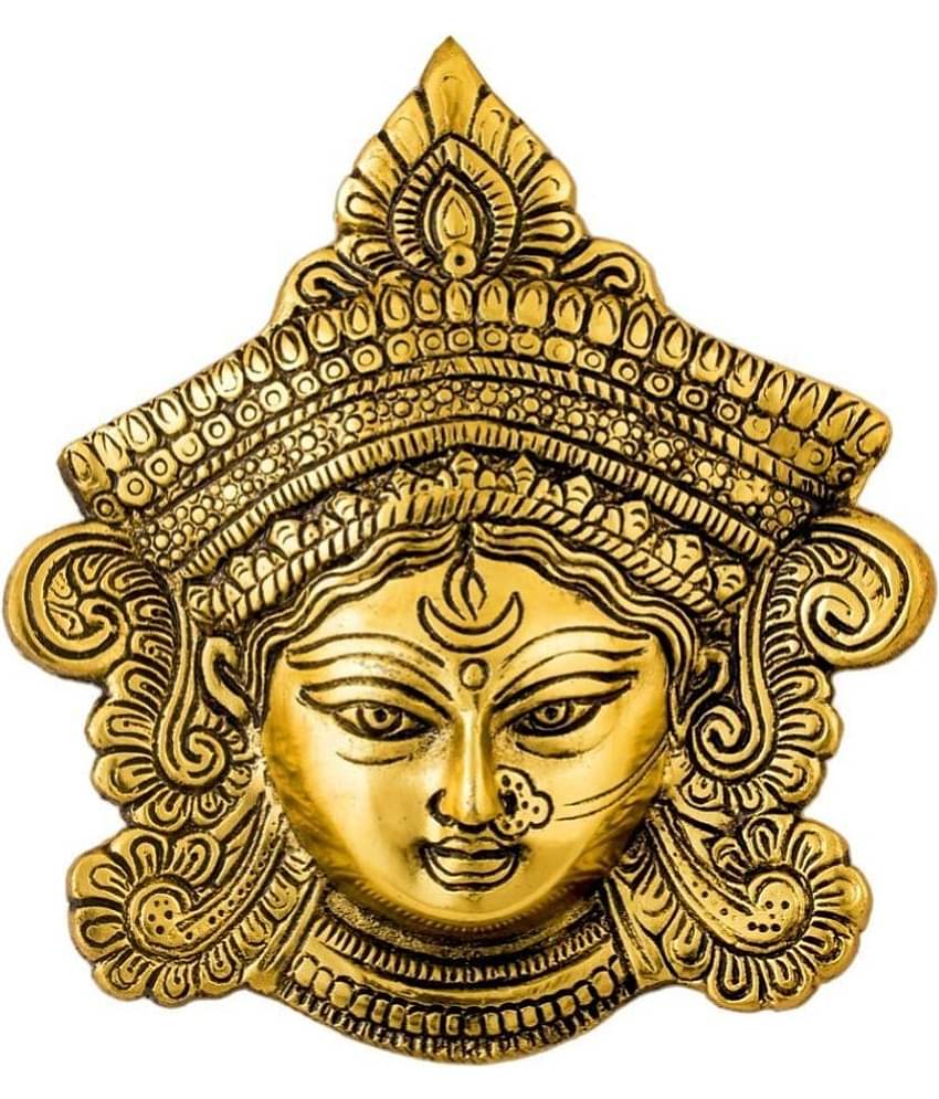 VARKAUS - Brass Goddess Durga Idol ( 16 cm )