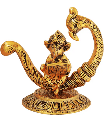 Green Tales - Brass Lord Ganesha Idol ( 18 cm )
