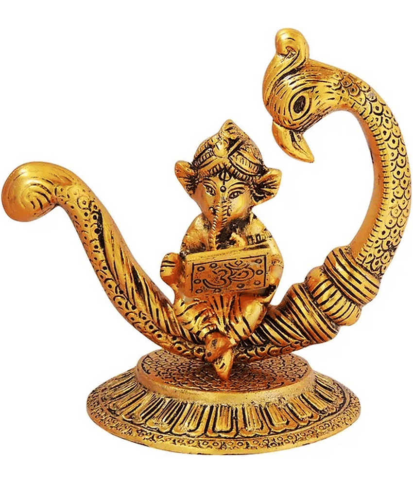 Green Tales - Brass Lord Ganesha Idol ( 18 cm )