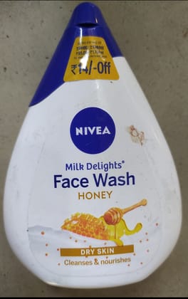 nivea milk delights face wash honey