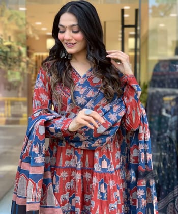 Anarkali Angrakha Outfit-S