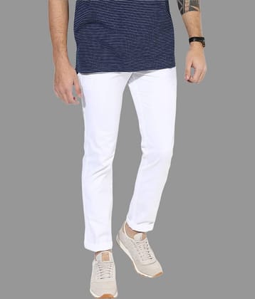 HALOGEN White Regular Chinos ( Pack of 1 )