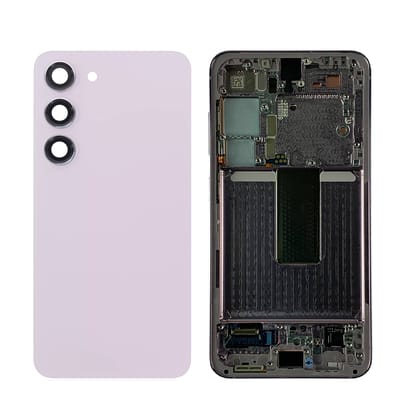 Housing Body for Samsung Galaxy S23 Lavender Back Glass Panel LCD Frame