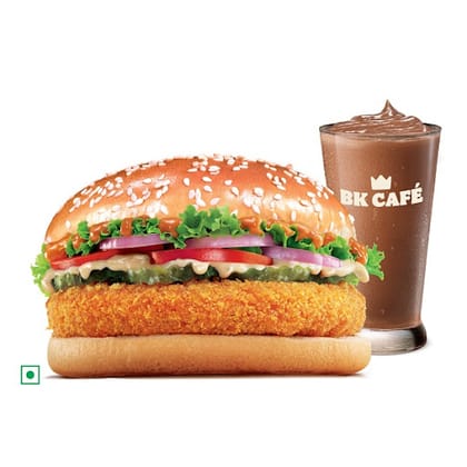 Original Whopper Veg+Chocolate Thick Shake.