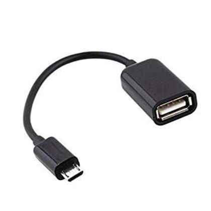 Micro to USB Female OTG Cable (Black)