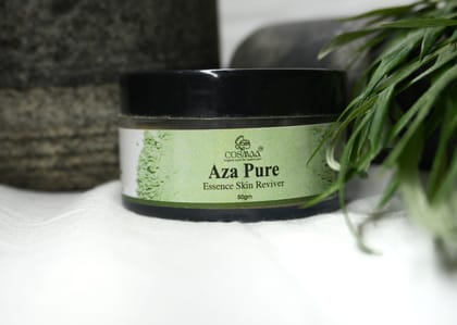 Aza Pure Essence Skin Reviver(Neem Face Pack 50GM) Acne Control|Pore Purifying|Oil Balance|Skin Clarifying|Soothes Irritation|Detox & Glow Naturally|Skin Repair|100% Natural & Chemical-Free for All Skin Types