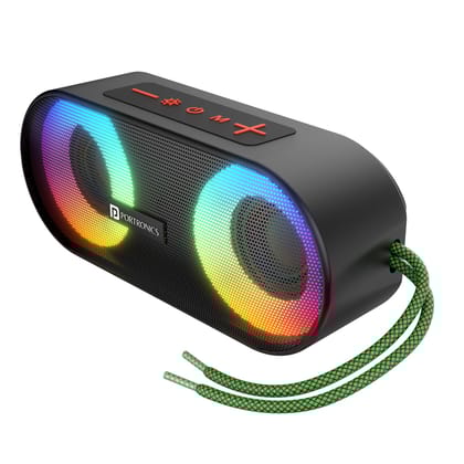 Portronics Pixel 3 20W Portable Wireless Bluetooth Speaker - Black