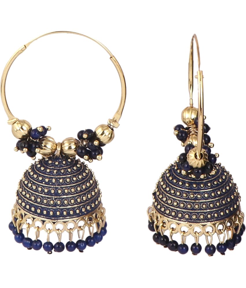 VIKESA Blue Bali Earrings ( Pack of 1 )