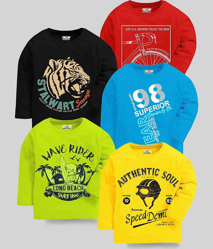 Kuchipoo Pack of 1 Boys Cotton Blend T-Shirt ( Multicolor 1 )