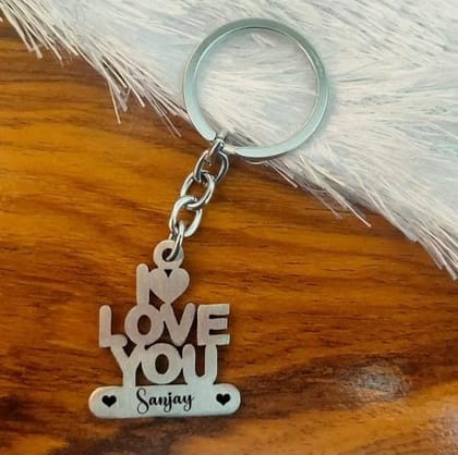 Customized I Love You Keychain