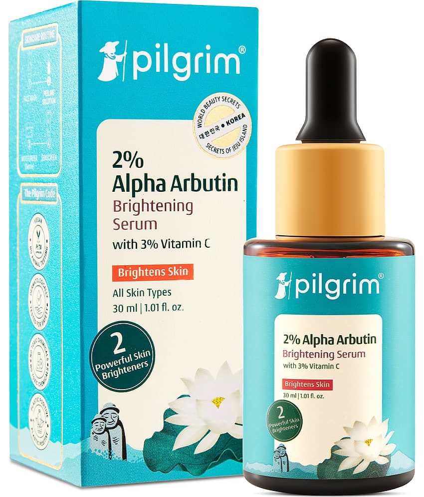 Pilgrim Alpha Arbutin & Vitamin C Brightening Serum Face Serum,For All Skin Type,30 Ml (pack Of 1)
