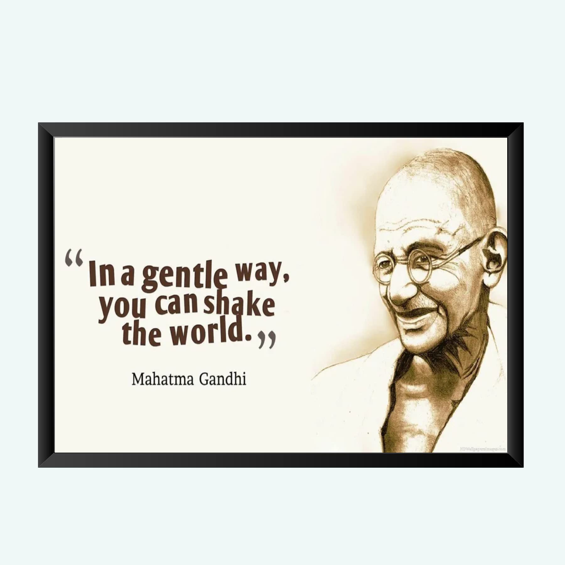 NOKKES Gandhi ji Wall Photo Frame For And Wall Decoration Wall Photo Frame Size 8X12 Inch_10