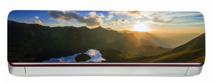 DreamKraft Beautiful Sun Set View AC Sticker (Multicolor PVC Vinyl, 30cm X 91cm)