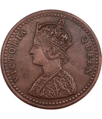 Hop n Shop - Rare One Anna 1818 Victoria Queen 50g 1 Numismatic Coins