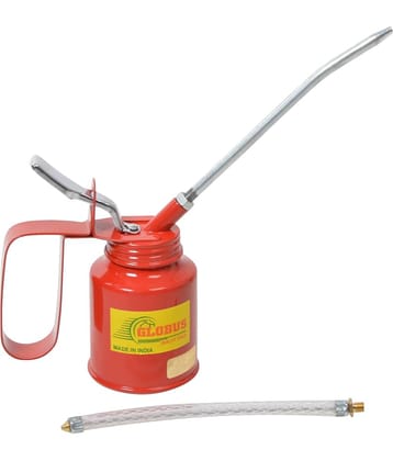 GLOBUS LUBRICANT OIL CAN 200 CC BLUE FINISH WITH FIXED +FLEXIBLE SPOUT