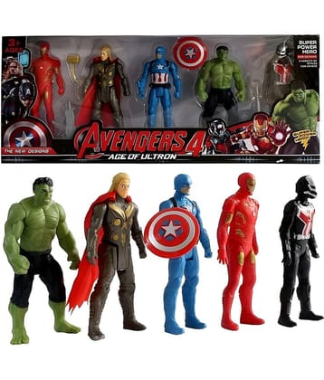 Superhero Toy Action Figure Set of 5 Superheroes | Action Figure of 5 Superheroes for Kids (Multicolor)