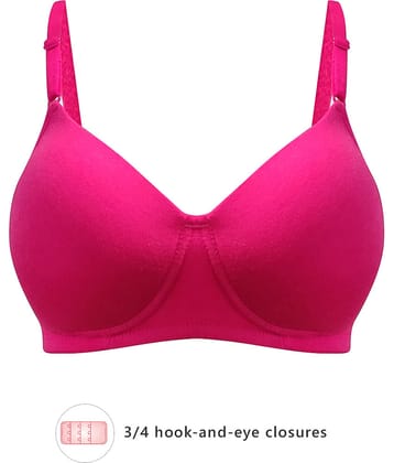 Clovia Cotton T-Shirt Bra - Pink Single