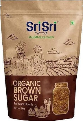 SRI SRI ORGANIC BROWN SUGAR 1KG
