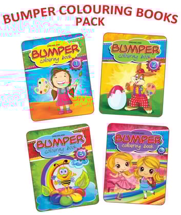 Bumper Colouring 4 Books Pack for Kids 2 -6 Years with 384 Big Pictures| Drawing and Painting Book | Book 3 & 4 [Paperback] Dreamland Publications
