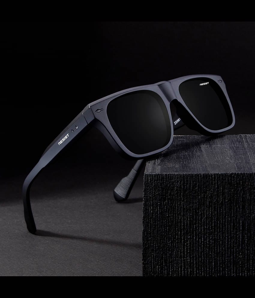 RESIST EYEWEAR Black Square Sunglasses ( Pack of 1 )