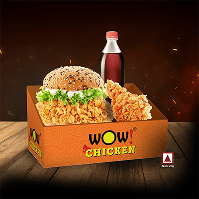 1p Crispy Chk Burger+1pc Fried Chicken Classic+One 250ml Soft Drinks