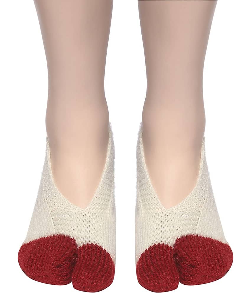 KC Store - Multicolor Woollen Women's Footies ( Pack of 1 )