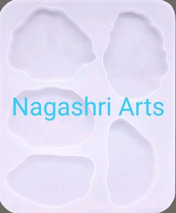 Brand Zero Resin Silicone Mould - Multi Agate Coaster - Size 30 cm by 25cm by 1 cm