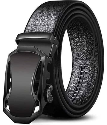 Kingluster - Black Leather Men's Casual Belt ( Pack of 1 )