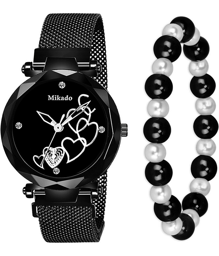 Mikado Leather Round Womens Watch