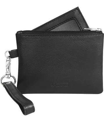 Calfnero Genuine Leather Key Case/Coin Wallet cum Card Holder