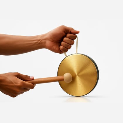 MAYAPURI Brass Percussion Pooja Bell/Kashor/Ghanta with Striker Stick for Puja