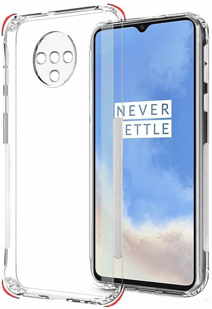PLUGTECH TPU Ultra Hybrid Clear Camera Protection Back Cover Case for Oneplus 7T
